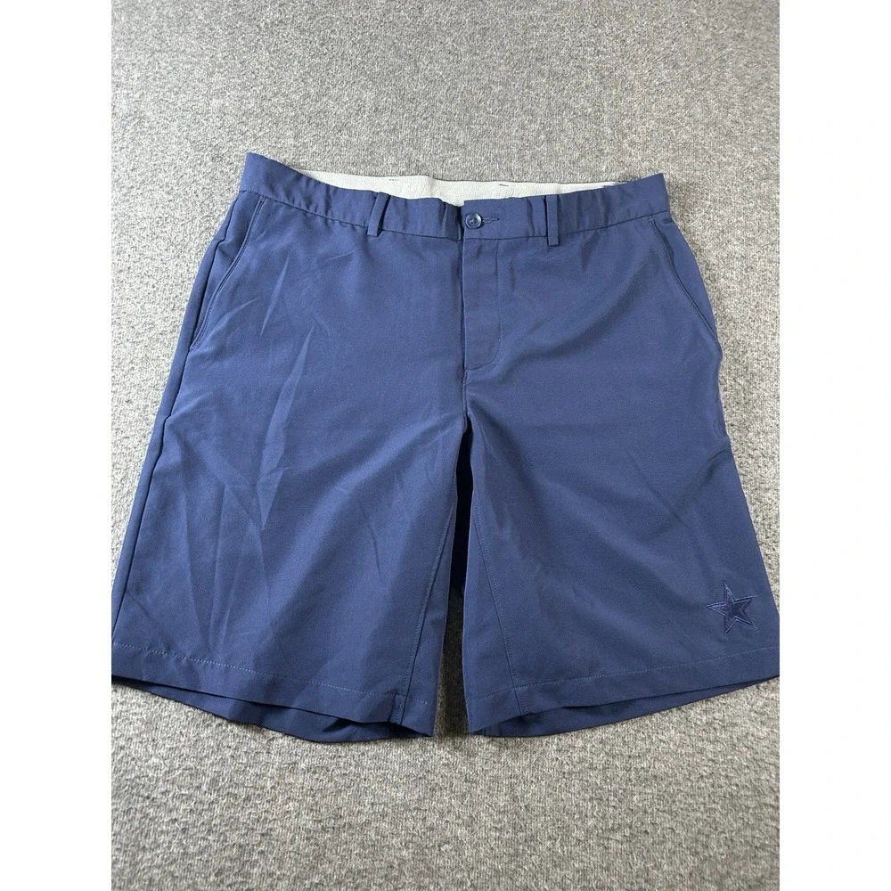 Dallas Cowboys Logo Nike Golf SHORTS Modern Fit mens Sz 34 Dri Fit Blue